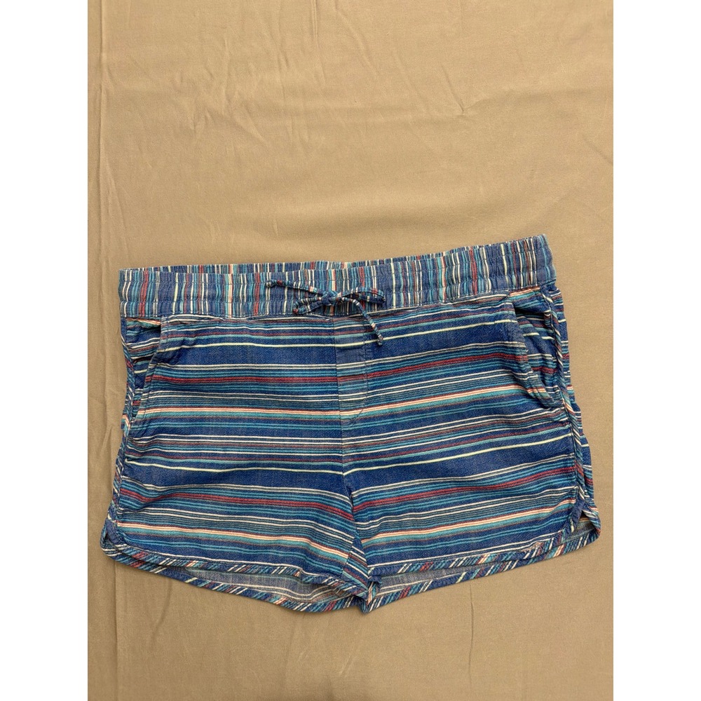 Gap Womens Blue Striped Drawstring Elastic Waist Shorts Size 10/30 Casual Beach